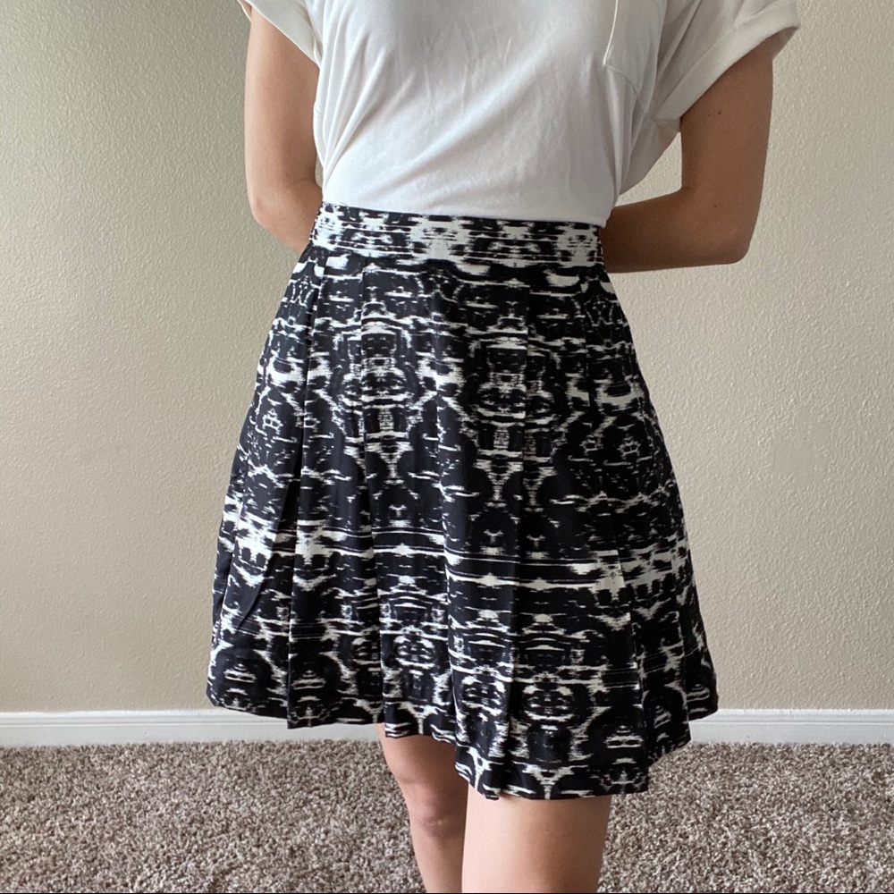 J. Crew Blurred Ikat Skirt